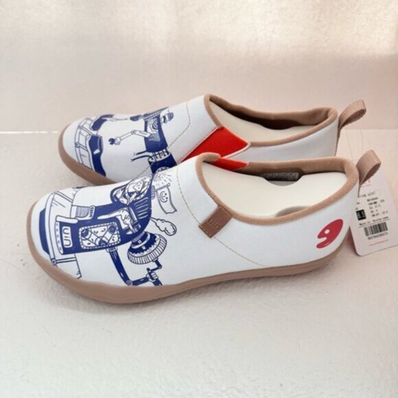 Womens Size 6.5 New UIN Slip On Shoes Loafers Microfiber Leather Upper Viva UIN - Picture 4 of 10